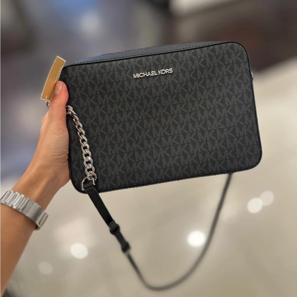 NWT Michael Kors Jet Set Large Logo Crossbody Bag - Picture 3 of 3